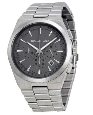 Reloj Michael Kors MK8337 Channing cronógrafo esfera gris SS para hombre 43 mm Foto 1 de 4