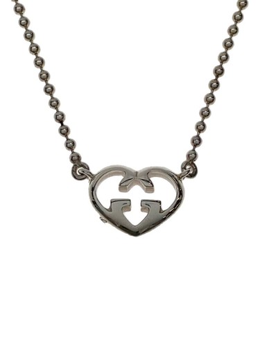 GUCCI Collana SV925 con Top per Donna Cuore Incastro Doppia G