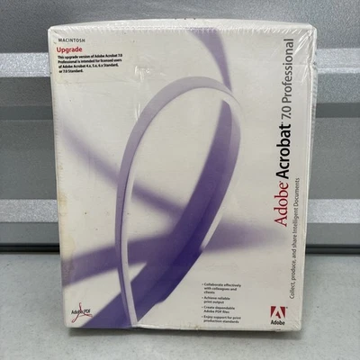 Adobe  Acrobat 7.0 Professional For Mac (Upgrade VERSION) *NOS/ Sealed - Image 1 of 4