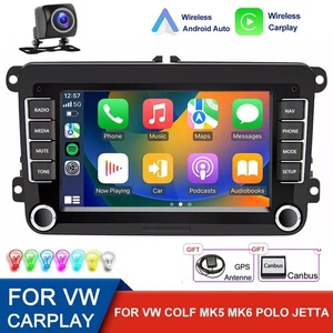 7" Apple CarPlay Autoradio GPS Für VW GOLF 5 6 Plus Polo Caddy Touran Android 14 - Bild 1 von 22