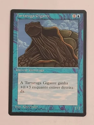 MTG Giant Tortoise (Portugese 4th Edition (BB)/Blue/C) - BGM - Image 1 of 2
