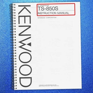 KENWOOD TS-850S TRANCEIVER INSTRUCTION MANUAL STEEL CLOSURE - TOUGH FRONT & BACK - Picture 1 of 8
