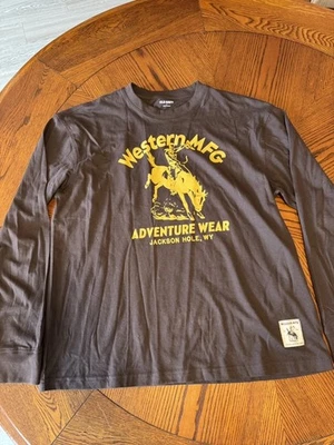 Old Navy Men’s Western MFG Brown Long Sleeve Shirt: Size Large - Image 1 of 4