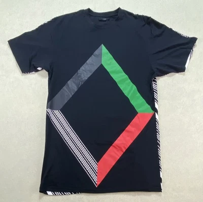  Camiseta Escala Negra XXL Seis Grados de Separación Gráfico Negro Foto 1 de 4