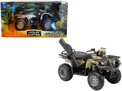 2004 Suzuki Vinson 500 4X4 Green ATV Diecast Model 1/12 by New Ray - Image 1 of 2