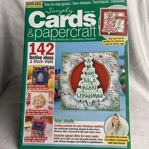 Simply Cards & Papercraft Magazine Issue 260 New - Imagen 1 de 3