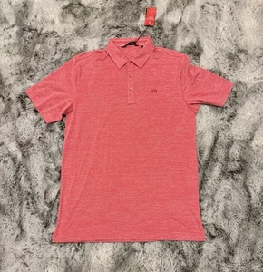 Travis Mathew The Heater Red Golf Performance Polo Men's Size Small NWT - Picture 1 of 13