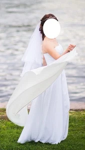 schlicht A-Linie Brautkleid Hochzeitskleid Kleid Braut - Bild 1 von 7