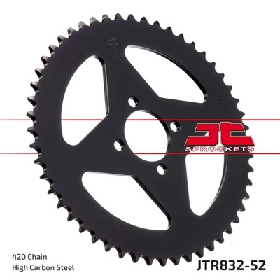 JT Rear Sprocket 52/420 Fit Yamaha DT 80 MX 1981-1983 - Изображение 1 из 4