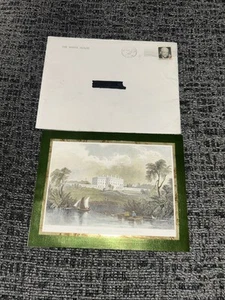 1972 Präsident Richard Nixon offizielle Weihnachtskarte des Weißen Hauses - Bild 1 von 4