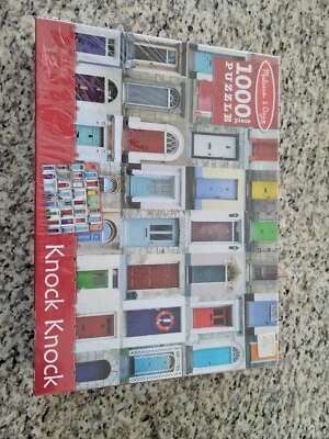 Melissa & Doug Jigsaw Puzzle Knock Knock Doorways 1000 Piece Front Doors 29"x23" - Image 1 of 4