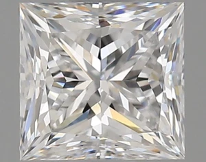E Color 0.75 CT. PRINCESS Cut CVD/HPHT Lab Grown Diamond VVS1 For Pendant - Picture 1 of 7