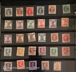 Collection of 29diff. used British India KG VI stamps Convention state PATIALA  - Picture 1 of 2