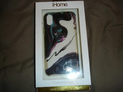 NUEVA Funda Protectora para Teléfono iHome Apple iPhone X / Xs Diseñador Mármol Cubierta Remolinada  Foto 1 de 4