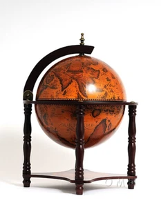 Globe Bar 13 inches- 4 legged stand-red - Picture 1 of 6
