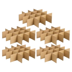 5 Pack Shipping Box Divider Cardboard Packaging Box For Glassware Moving Box - Picture 1 of 12