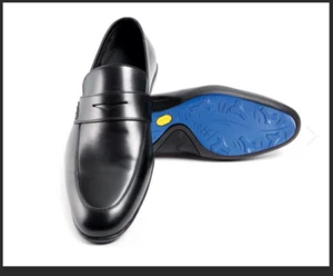 HARRY OF LONDON HOMBRE BACHING F SATÉN BECERRO NEGRO SUELA WINDSURF AZUL ZAPATOS £375 - Imagen 1 de 14