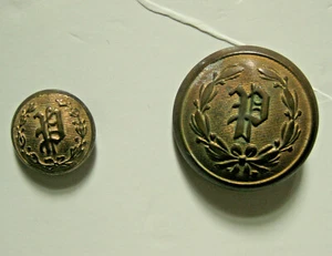 Antica divisa polizia obsoleta bottoni ottone 7/8" Scovill e 1/2" qualità extra - Foto 1 di 5