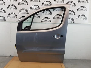 2017 CITROEN BERLINGO MK2 5DR FRONT LEFT PASSENGER SIDE BARE DOOR IN GREY KCA - Picture 1 of 14