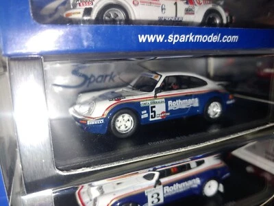 Spark PORSCHE 911 Scrs Toivonen Rally COSTA SMERALDA 1984 Rothmans -1:43 RARE - Immagine 1 di 4