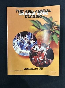 1983 Orange Bowl Football Program LSU vs Nebraska Tom Osborne Jerry Stovall *4 - Picture 1 of 16