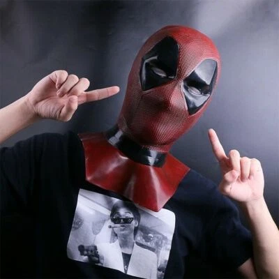 Cosplay Deadpool 2 Mask X-Men Superhero Latex Helmet Halloween Fancy Dress Props - Image 1 of 4