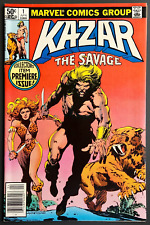 1981 Kazar the Savage Comic #1 - Newsstand Variant