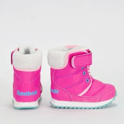 Reebok Snow Prime Winter Stiefel Mädchen Schnee Stiefel Schuh Warm Fell Pink