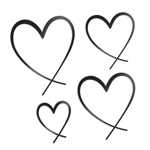 Infinity Heart Metal Wall Decor Eternal Love Sign Plaque Steel Art - Picture 1 of 8