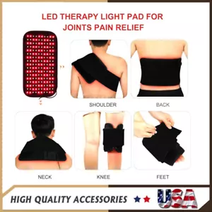 660nm&850nm Near Infrared Red Light Therapy Waist Wrap Neck and Back Pain Relief - Picture 1 of 18