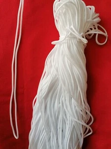 3mm White Nylon Draw String Strong soft Piping Cord Blind Round Picture Hanging - Picture 1 of 2