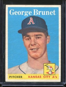 1958   Topps   Baseball    # 139    George Brunet    NM   Near Mint 