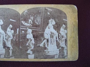 Stereoview International Centennial Exhibition Philadelphia 1876 Statues (O) - Picture 1 of 4