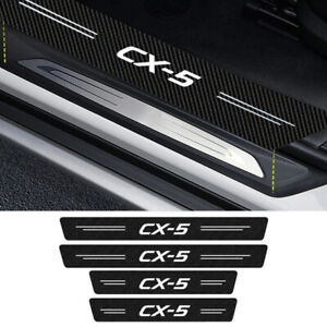 4x Mazda CX-5 Car Door Plate Sill Scuff Cover Anti Scratch Protector Stickers