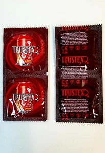 4 TRUSTEX Cola FLAVORED Condoms * Have A Cola and A Smile 4 Condoms per order  - Picture 1 of 1