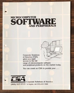 CSA - Microcomputer Software And Peripherals Catalog (~1993) - Picture 1 of 5