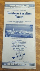 Folleto 1939/WESTERN HOLIDAY TOURS & GOLDEN GATE EXPOSICIÓN INTERNACIONAL, CA - Imagen 1 de 2