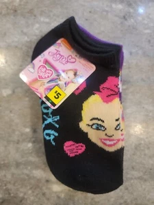New Jojo Siwa Girls 5 Pack Shorty Socks Size 6-8.5  - Picture 1 of 3