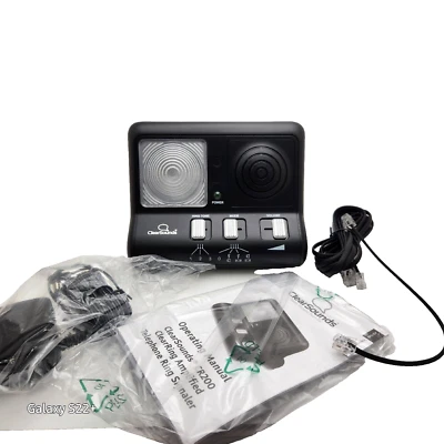 Señalizador de anillo de teléfono amplificado sonidos claros CR200 anillo transparente NUEVO Foto 1 de 4