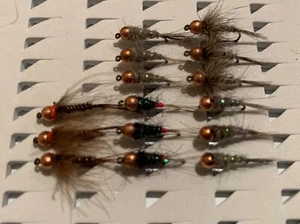 15 ninfas, sin muerte del #14 Pesca a mosca. FLY FISHING (118) - Imagen 1 de 11