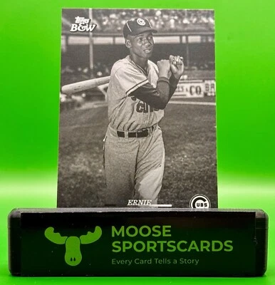 2024 Topps Black And White Baseball Ernie Banks Topps Vault SP - Image 1 of 2