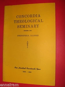 Catálogo escolar Concordia Theological Seminary Springfield Illinois 1960 - Imagen 1 de 1