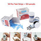Diabetic Blood Glucose Test Strips 50 x + Test Paper 50 x Lancets Nee  FT