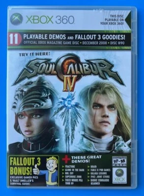 Official XBOX 360 Magazine Game Disc Dec 2008 Disc#90 Playable Demos & Fallout 3 - Image 1 of 4