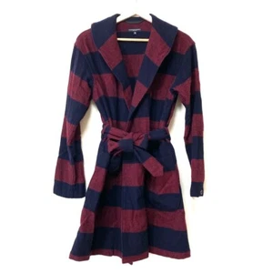 Engineered Garments Men's Coat dark navy x red 100% Wool SIZE XS USED - Picture 1 of 7