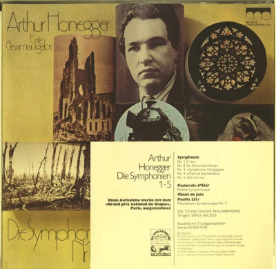 3LP Box HONEGGER 5 Symphonies BAUDO Czech PO Eurodisc 87604 NM 1960-1973 Rec - Image 1 of 3
