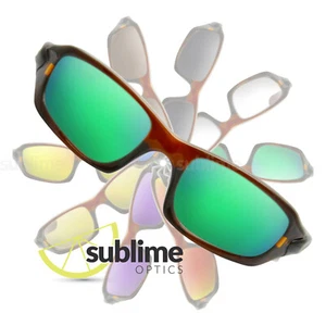 POLARIZED Metallic Emerald Green Replacement Lenses For Oakley Fives 4.0 ~ Jade - Picture 1 of 5
