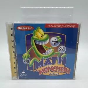 Math Munchers Deluxe WIN/MAC MECC Ages 8-12 1995 PC Learning Game - Picture 1 of 5