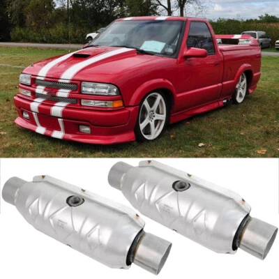 Convertidor catalítico de entrada/salida de 2* 2,5" con protector térmico para Chevrolet S10 2001-04 Foto 1 de 4
