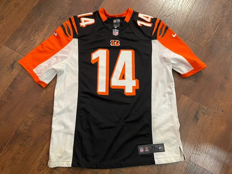 Authentic Nike On Field  Cincinnati Bengals Andy Dalton NFL Jersey Men's XL EUC Cover
